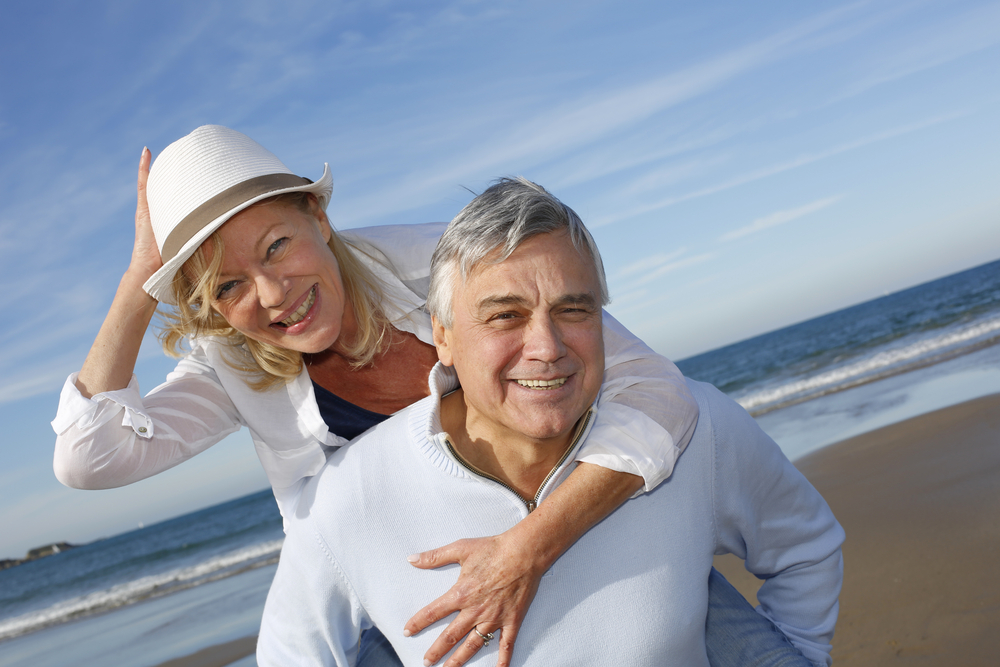 senior couple happy about annuities