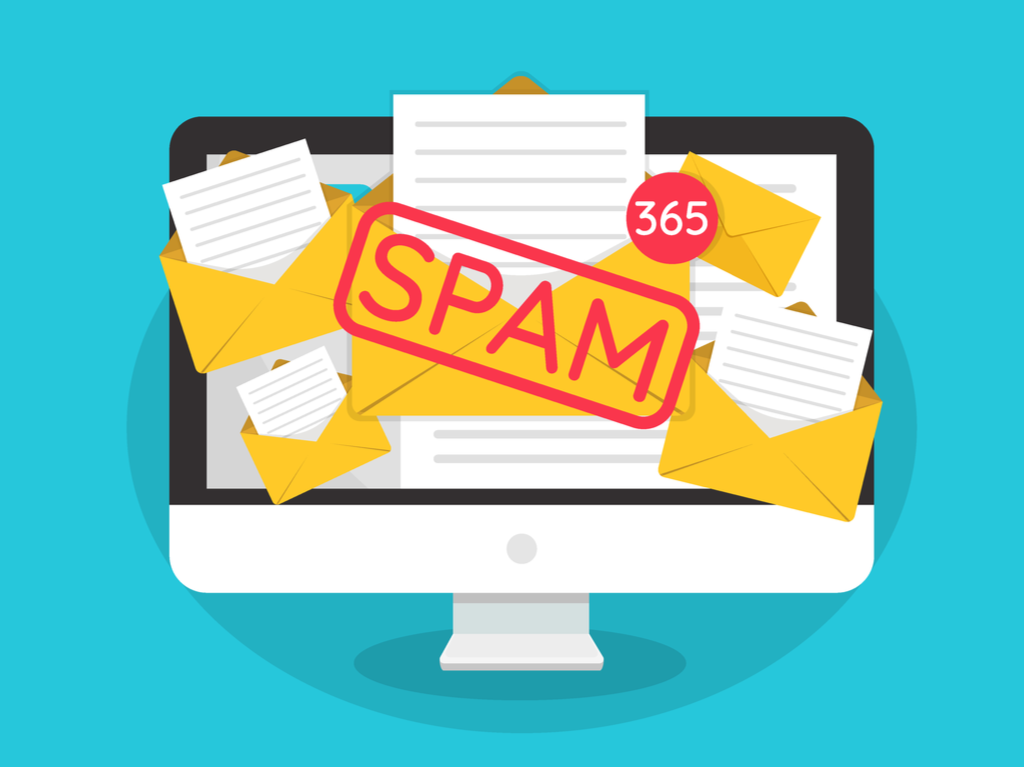 image of spam filling a person's inbox