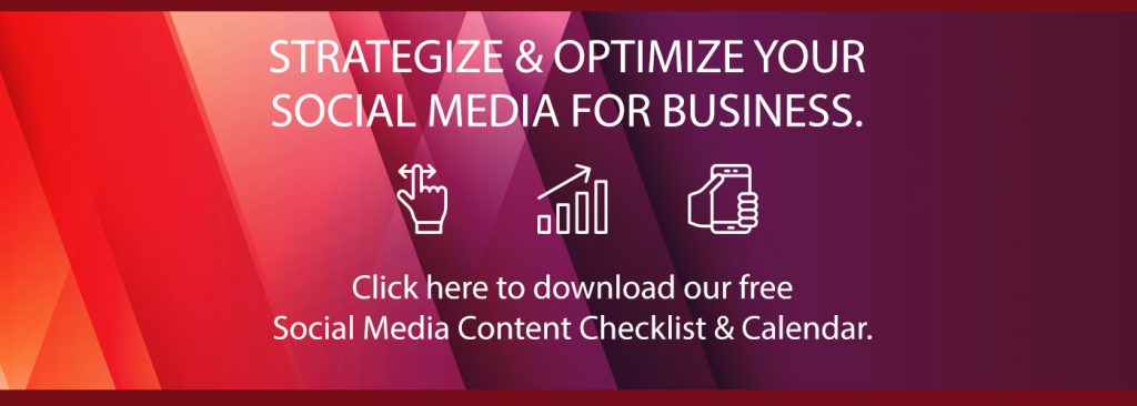 social media content checklist and calendar blog call to action - fig marketing