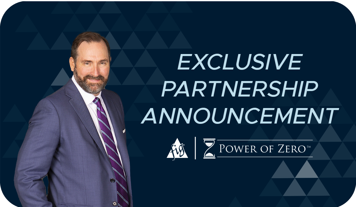 POZ Press Release photo of David McKnight announcing a new partnership between Financial Independence Group and Power of Zero
